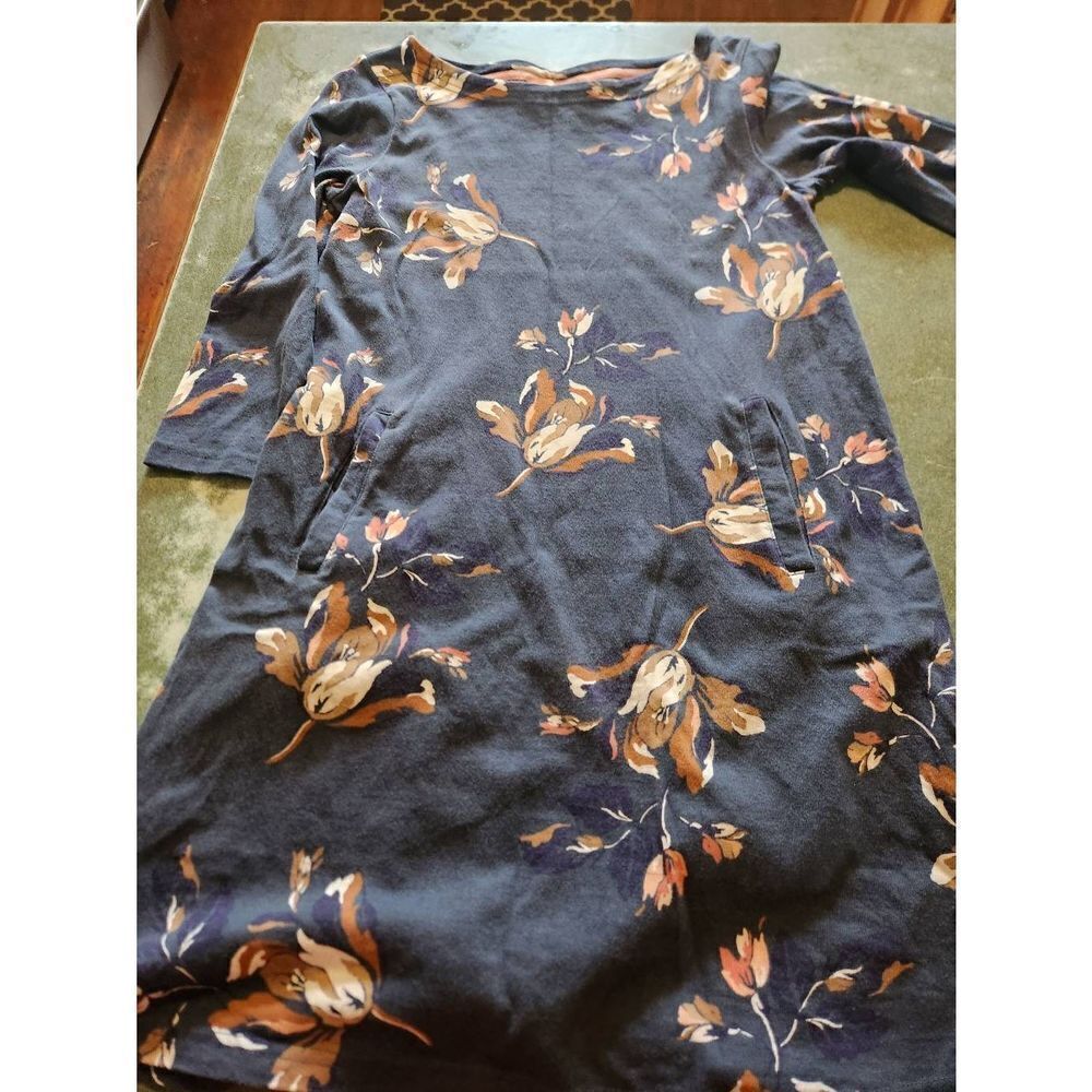 Joules blue floral dress sz 8